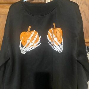 Black Skeleton Hands Sweatshirt
